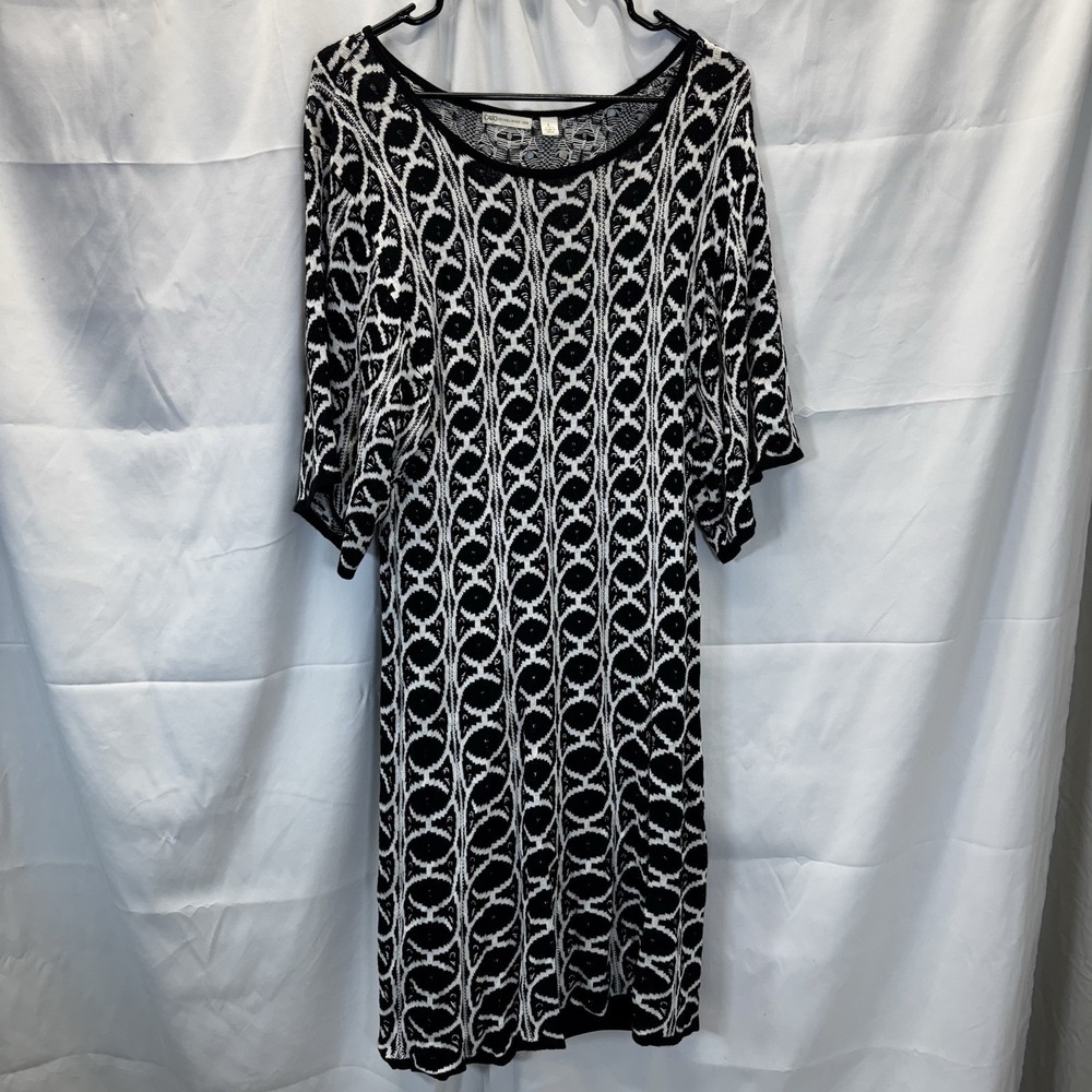 Cato Black & White Knit‎ Dress Large